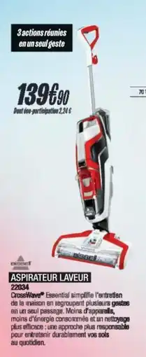 Blanc Brun Aspirateur laveur offre