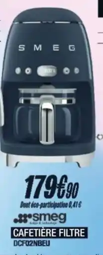 Blanc Brun SMEG Cafetière filtre dcf02nbeu offre