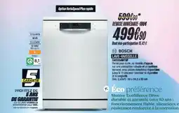 Blanc Brun BOSCH Lave-vaisselle sms25aw10f offre
