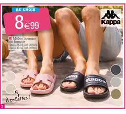 Kandy KAPPA Mules homme ou femme offre