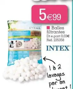 Kandy INTEX Balles filtrantes offre