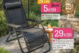 Kandy Fauteuil jardin multipositions offre