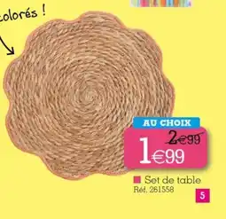 Kandy Set de table offre