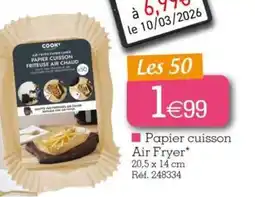 Kandy Papier cuisson Air Fryer offre