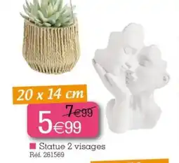 Kandy Statue 2 visages offre