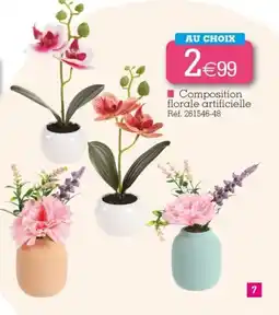 Kandy Composition florale artificielle offre
