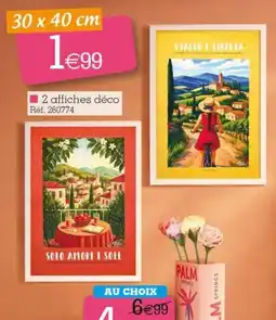 Kandy 2 affiches déco offre