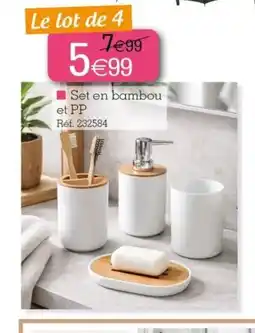 Kandy Set en bambou et PP offre