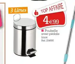 Kandy Poubelle avec pédale inox offre