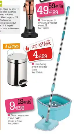 Kandy Seau essoreur avec balai offre