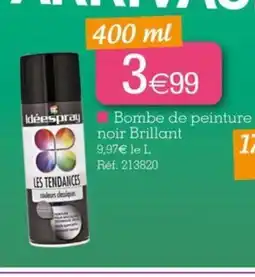 Kandy Bombe de peinture noir Brillant offre