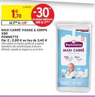 Intermarché Hyper Pommette Maxi carré visage & corps x80 offre