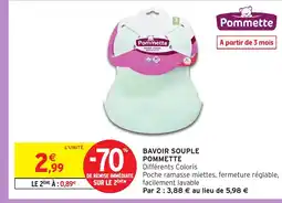 Intermarché Hyper Pommette Bavoir souple offre