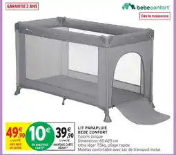 Intermarché Hyper Bebe Confort Lit parapluie offre