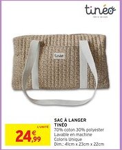 Intermarché Hyper Tinéo Sac à langer offre