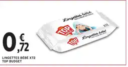 Intermarché Hyper Lingettes bébé x72 top budget offre