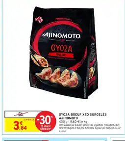 Intermarché Hyper Ajinomoto Gyoza boeuf x20 surgelés offre