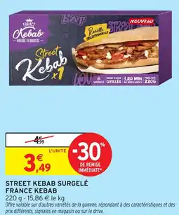 Intermarché Hyper France Kebab Street kebab surgelé offre