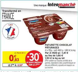 Intermarché Hyper Pâturages Paturette chocolat offre