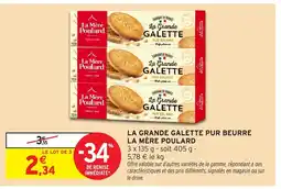 Intermarché Hyper La Mère Poulard La grande galette pur beurre offre