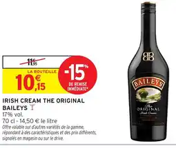 Intermarché Hyper Baileys Irish cream the original offre