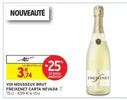 Intermarché Hyper Vin mousseux brut freixenet carta nevada offre