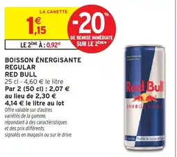 Intermarché Hyper Red Bull Boisson énergisante regular offre
