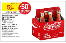 Intermarché Hyper Coca-Cola Boisson gazeuse goût original offre
