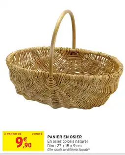 Intermarché Hyper Panier en osier offre