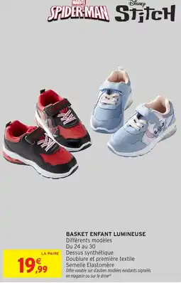 Intermarché Hyper Basket enfant lumineuse offre