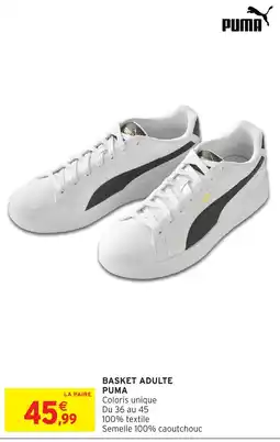 Intermarché Hyper Puma Basket adulte offre