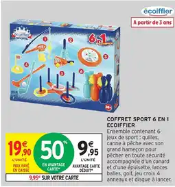 Intermarché Hyper Ecoiffier Coffret sport 6 en 1 offre