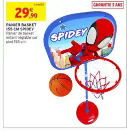 Intermarché Hyper Panier basket spidey offre