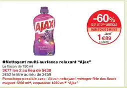 Monoprix AJAX Nettoyant multi-surfaces relaxant offre