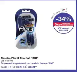 Monoprix BIC Rasoirs Flex 3 Comfort offre