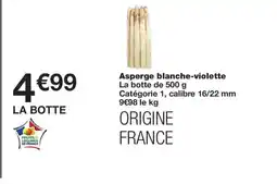 Monoprix Asperge blanche-violette offre