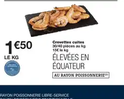 Monoprix Crevettes cuites offre