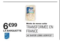 Monoprix Miette de morue salée offre