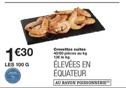 Monoprix Crevettes cuites offre
