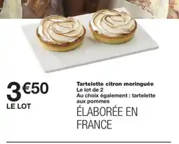 Monoprix Tartelette citron meringuée Le lot de 2 offre