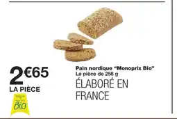 Monoprix MONOPRIX BIO Pain nordique offre