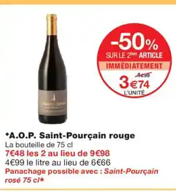 Monoprix A.O.P. Saint-Pourçain rouge offre