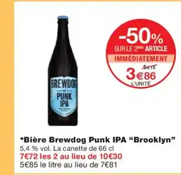 Monoprix BROOKLYN Bière Brewdog Punk IPA offre