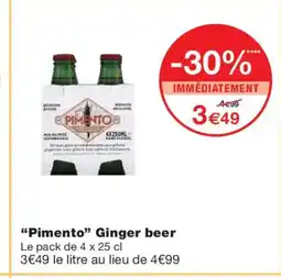 Monoprix PIMENTO Ginger beer offre