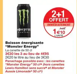 Monoprix MONSTER ENERGY Boisson énergisante offre
