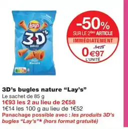 Monoprix LAY'S 3D's bugles nature offre