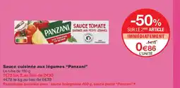 Monoprix PANZANI Sauce cuisinée aux légumes offre
