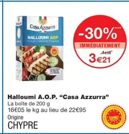 Monoprix CASA AZZURRA Halloumi A.O.P. offre
