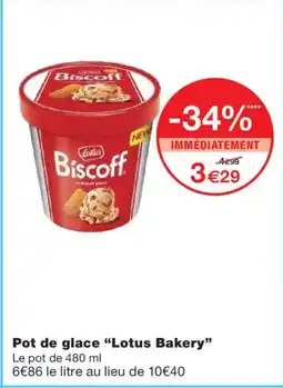 Monoprix LOTUS BAKERY Pot de glace offre
