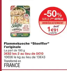 Monoprix STOEFFLER Flammekueche l'originale offre